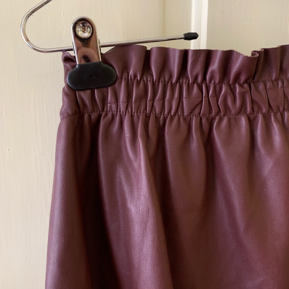 Zara faux leather skirt